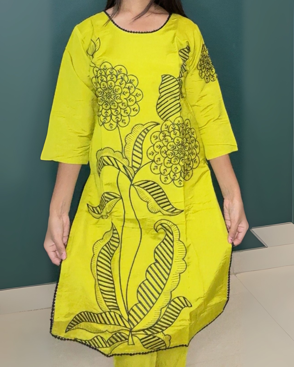 TANRAAYA Cotton Blend Floral print kurta set - Image 5