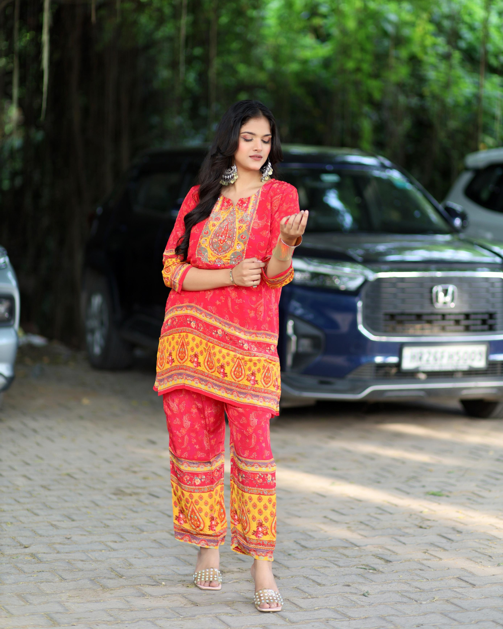 TANRAAYA Raspberry Co-ord set with print - Image 4